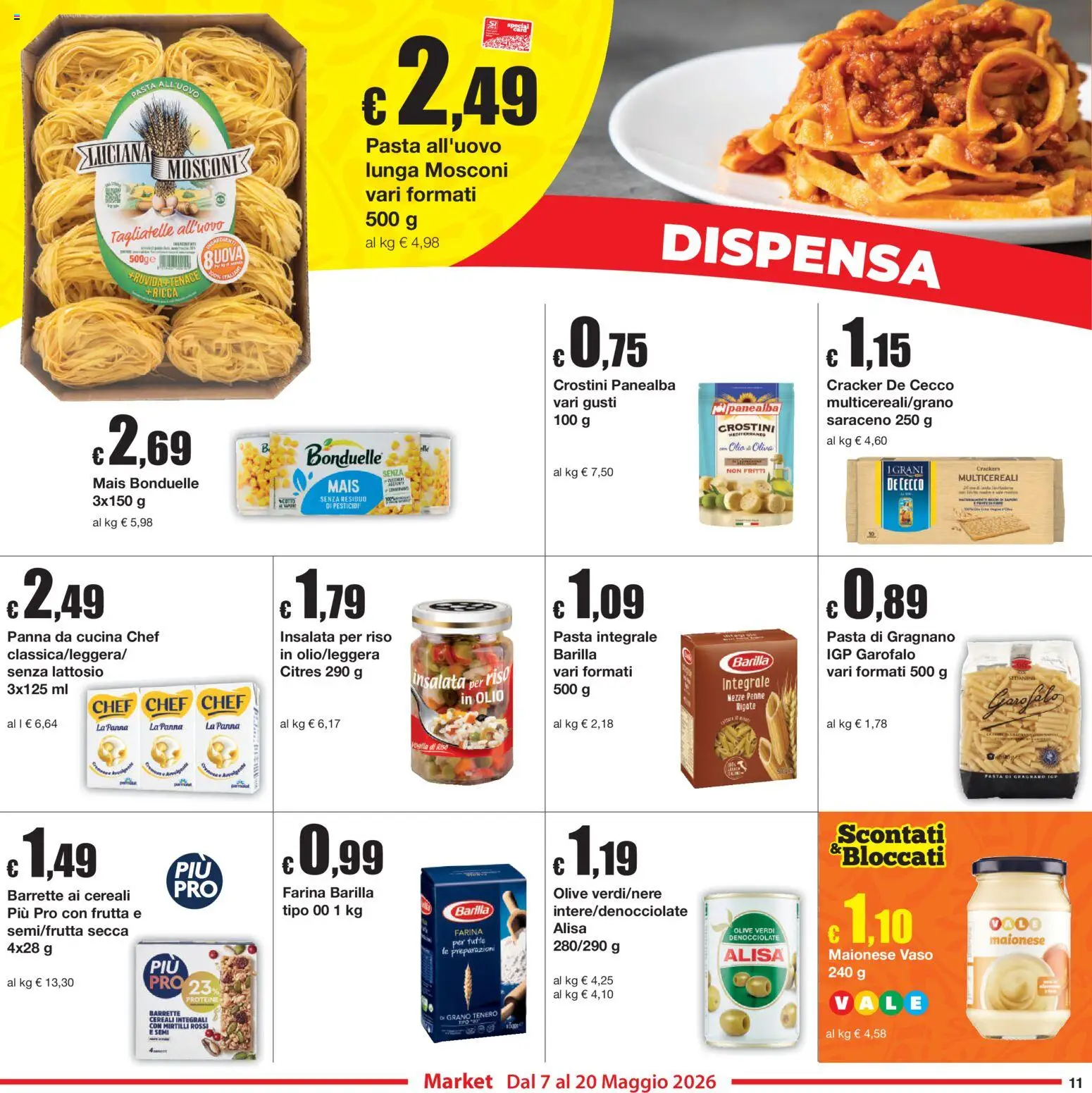 Volantino Sì con Te del 07.05.2026 | Pagina: 11 | Prodotti: Cereali, Olio, Olive, Vaso