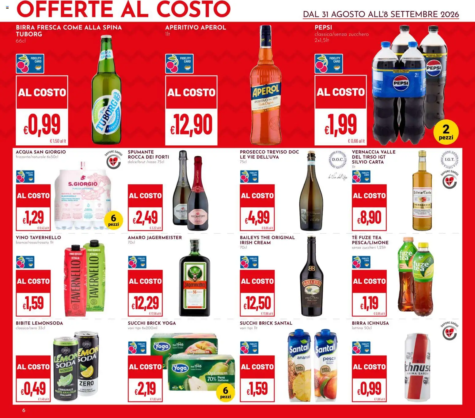 Volantino Pan del 31/08/2026 | Pagina: 6 | Prodotti: Ananas, Pera, The, Amaro