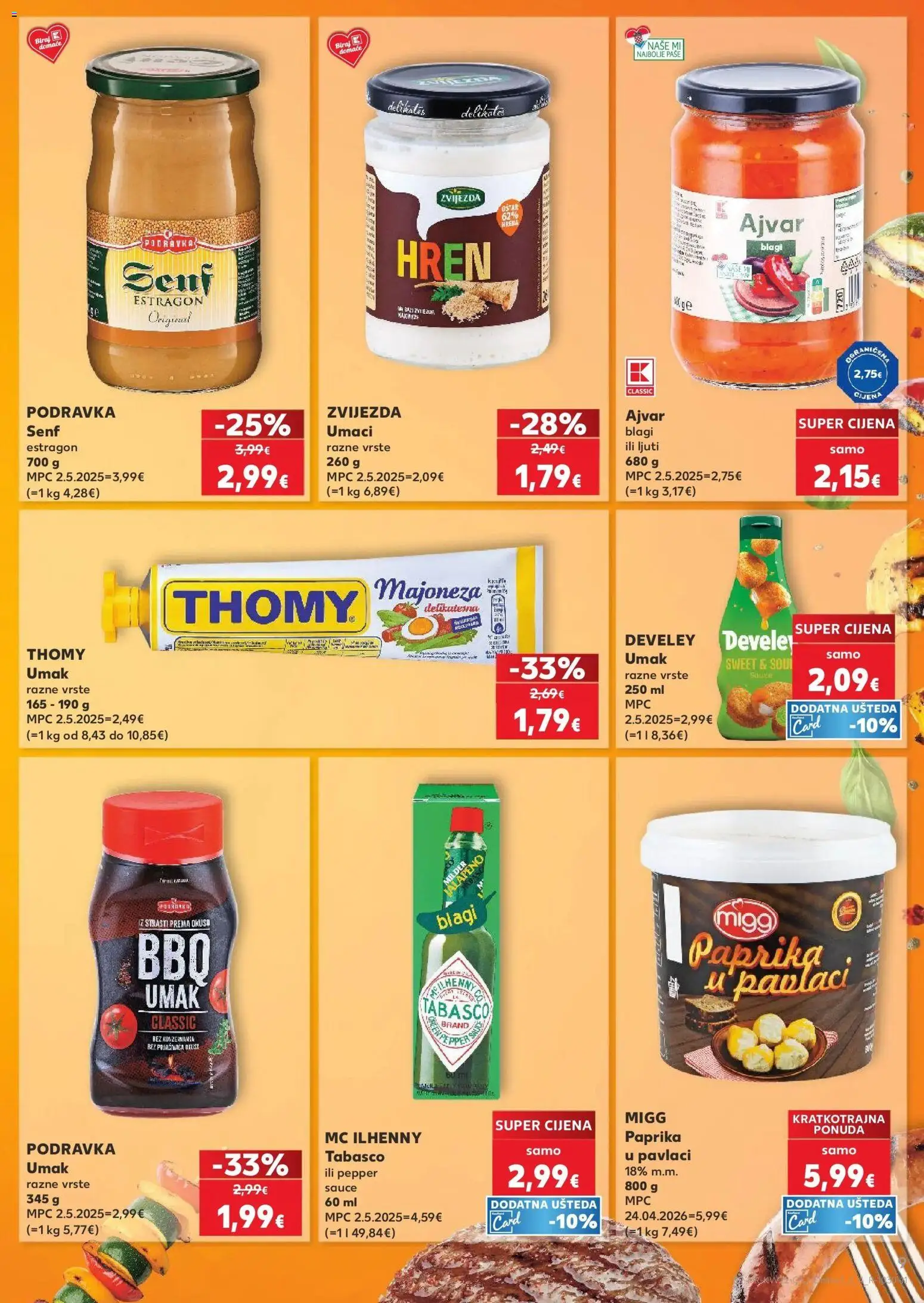 Kaufland katalog | vrijedi od 26.05.2026 | Stranica: 9 | Proizvodi: Podravka, Paprika, Majoneza, Senf