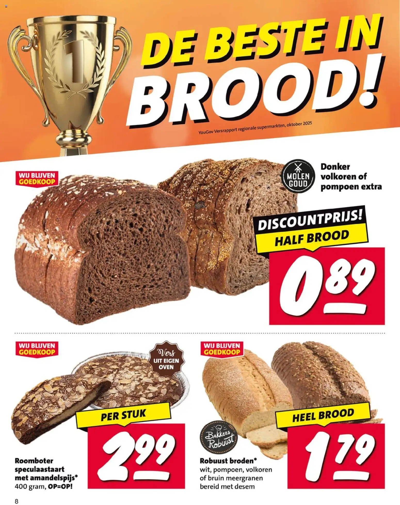 {H1} | Pagina: 8 | Producten: Pompoen, Brood, Roomboter, Oven