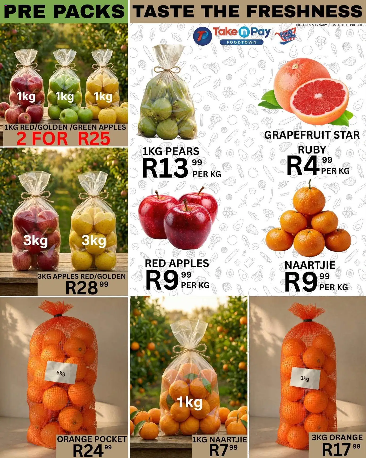 New Take n Pay catalogue – valid from 21/07/2026 | Page: 2 | Products: Pears, Apples, Grapefruit