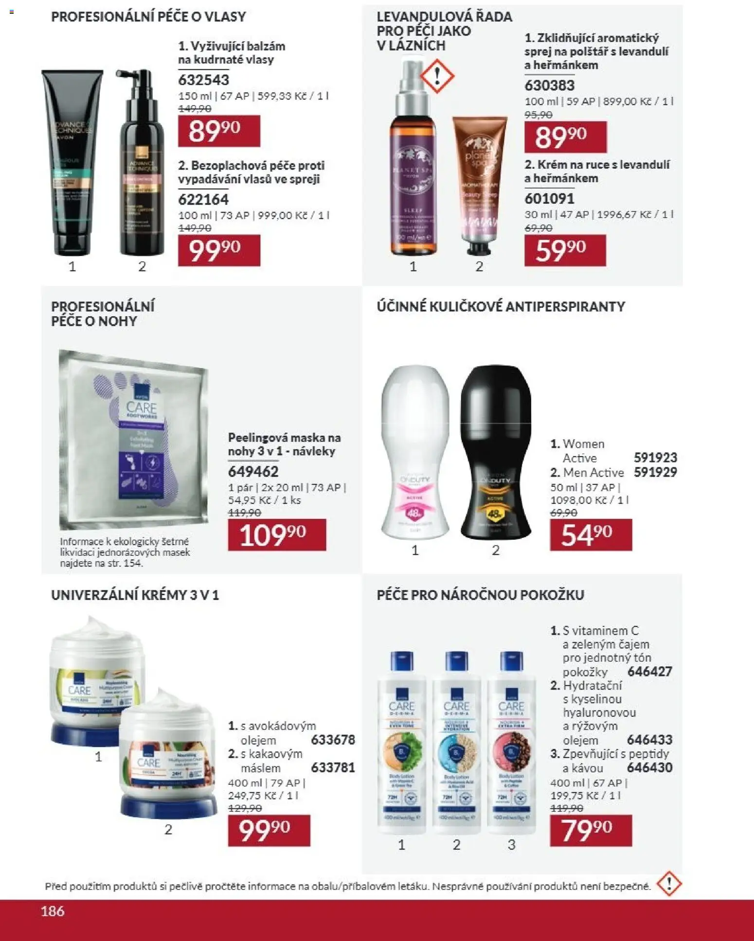 Avon Katalog 09/2026 od 01.09.2026 | Strana: 186 | Produkty: Krém na ruce, Krém, Polštář, Maska