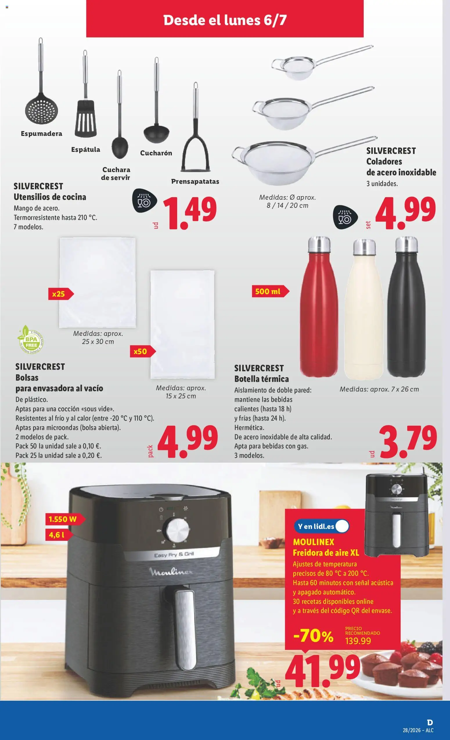 Lidl folleto de bazar │ válido desde el 06/07/2026 | Página: 15 | Productos: Bolsa, Cocina, Ρούτερ, Freidora