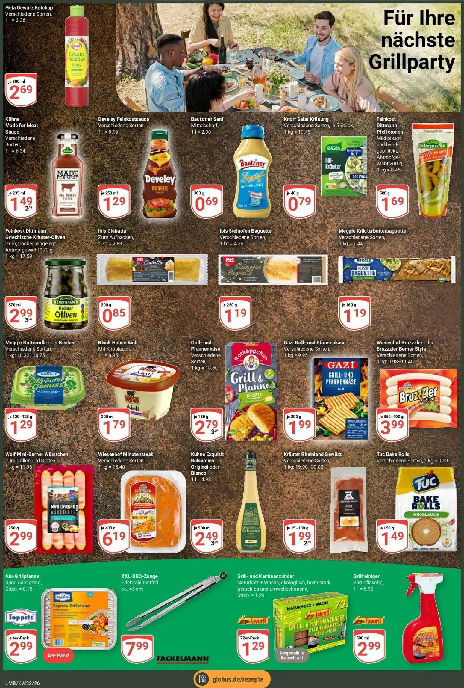 Globus Prospekt Limburg – gültig ab 01.06.2026 | Seite: 5 | Produkte: Grill, Burger, Baguette, Salat