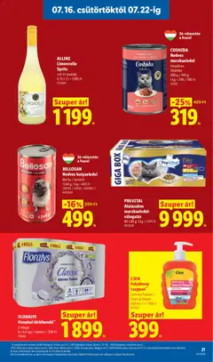 Lidl akciós újság - amely érvényes a következő dátumtól: 2026.07.16. | Oldal: 21