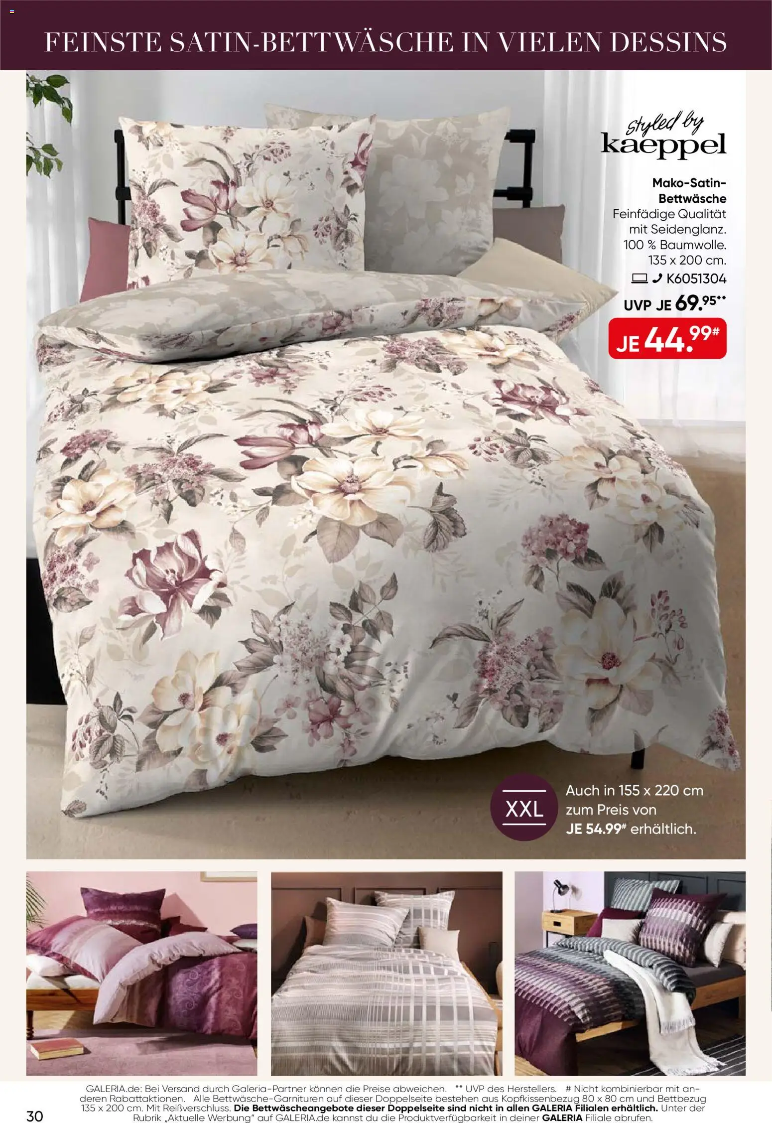 Galeria Karstadt Kaufhof Prospekt – gültig ab 16.09.2026 | Seite: 30 | Produkte: Bettwäsche