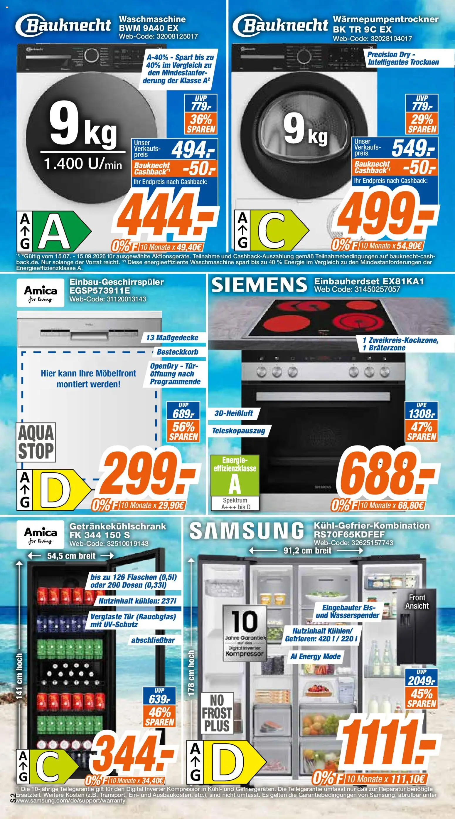 Expert Giessen – gültig ab 20.07.2026 | Seite: 2 | Produkte: Energy, Waschmaschine, Samsung, Eis