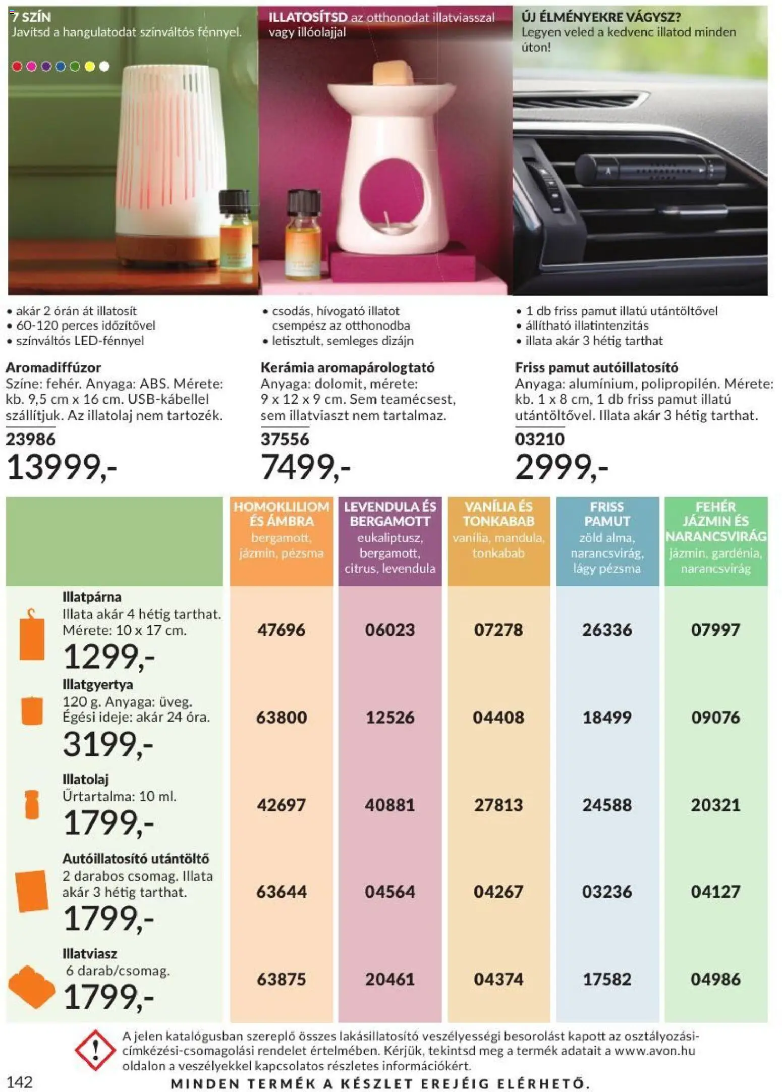 Avon akciós ujság - amely érvényes a következő dátumtól: 2026.09.01. | Oldal: 144 | Termékek: Utántöltő, Vanília, Illatgyertya, Levendula