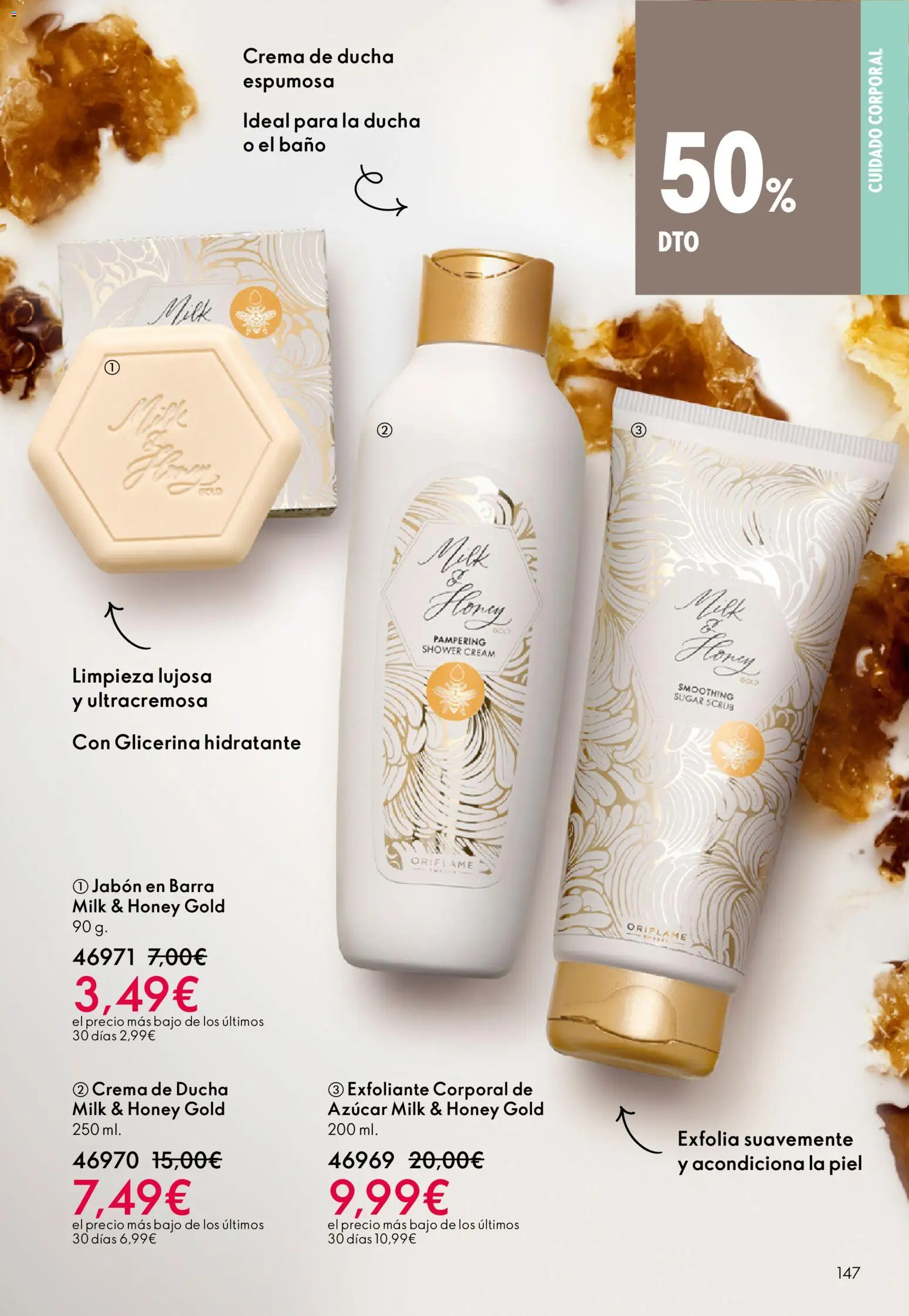 Oriflame - Catálogo Campaña 4 │ válido desde el 11.03.2026 | Página: 147 | Productos: Crema, Γαύρος, Jabón en barra, Ducha