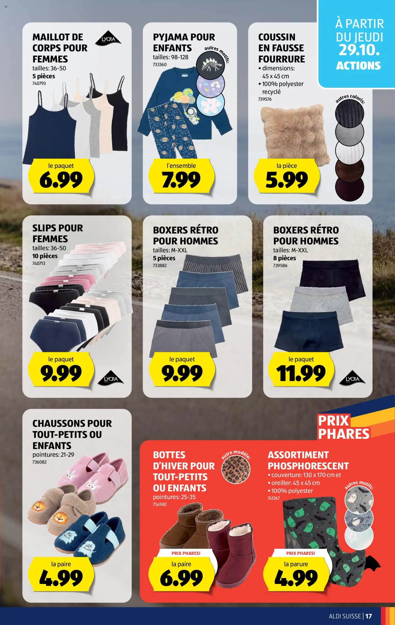 Aldi aktionen FR – gültig ab 29.10.2026 | Seite: 17 | Produkte: Pyjama