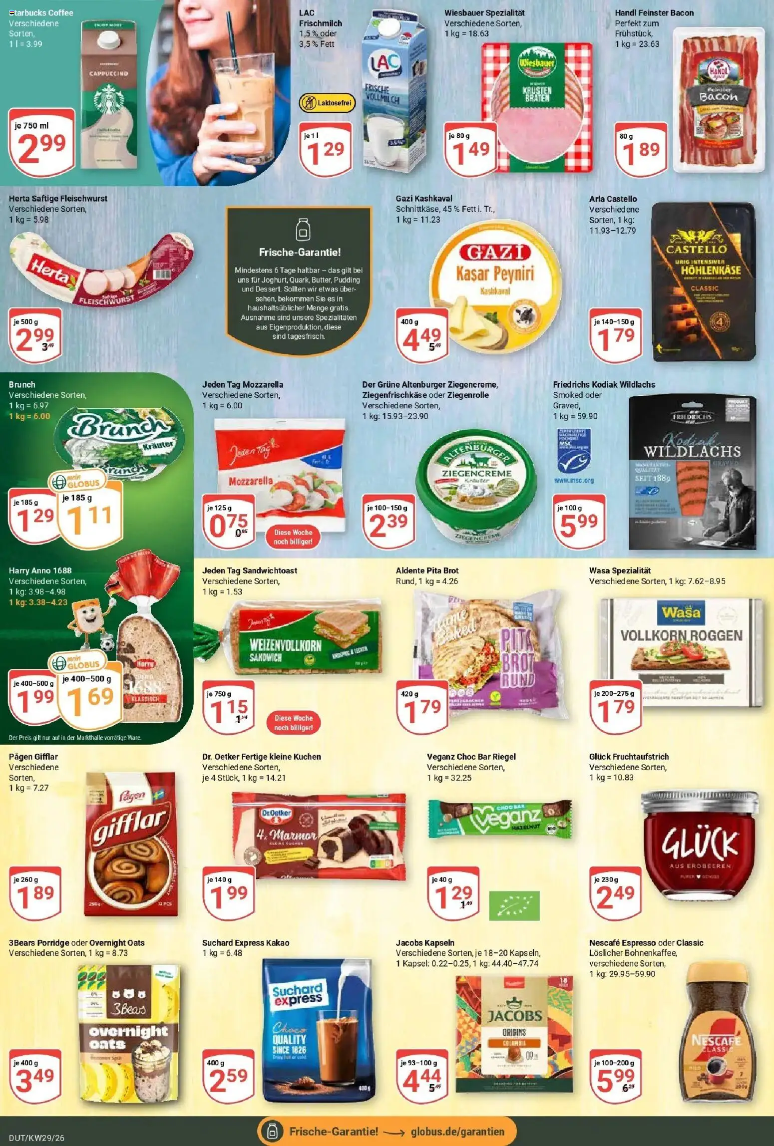Globus Prospekt Wetzlar-Dutenhofen – gültig ab 13.07.2026 | Seite: 13 | Produkte: Nescafe, Pudding, Brot, Erdbeeren