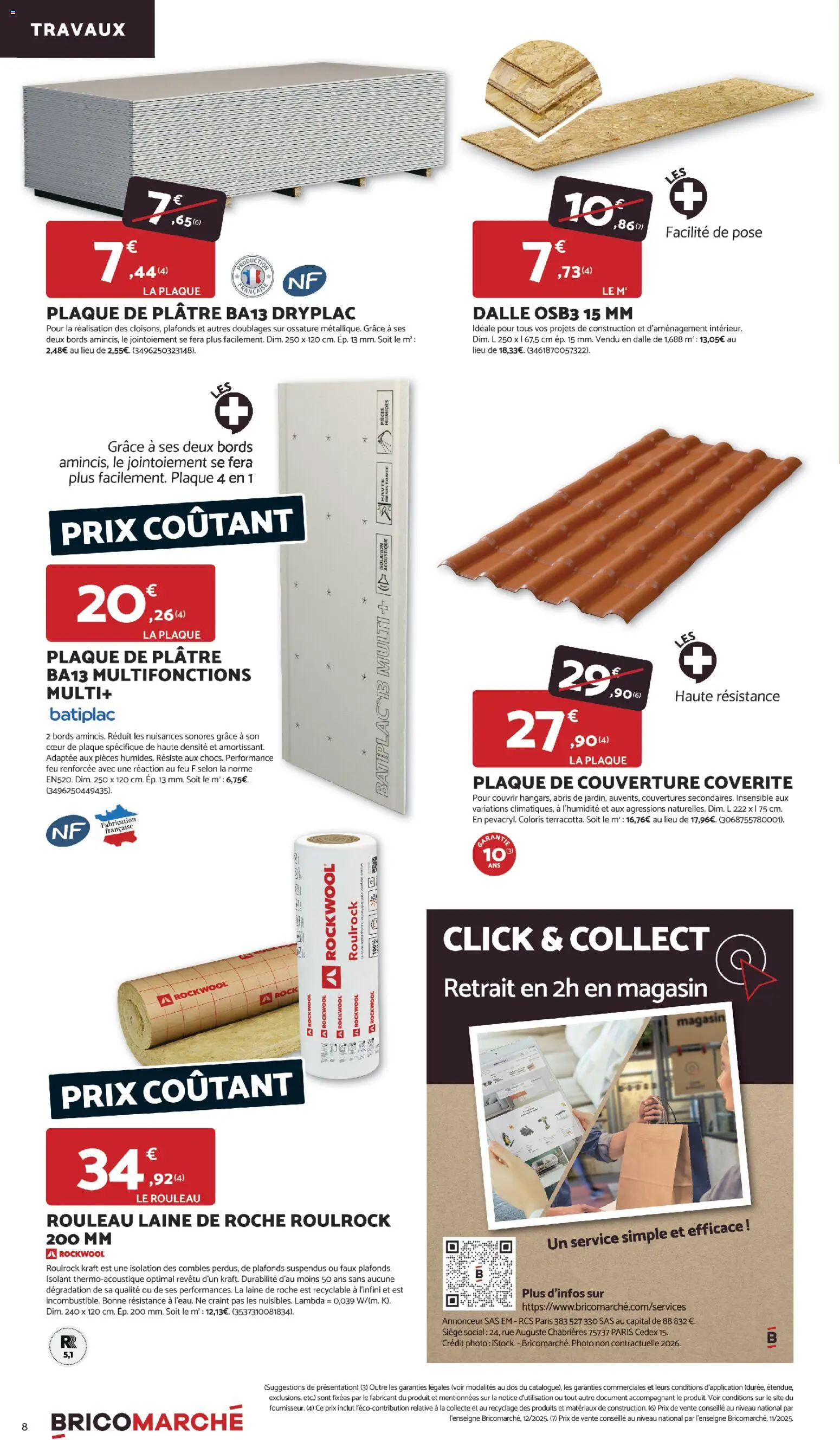 {H1} | Page: 8 | Produits: Plâtre, Rouleau, Couverture