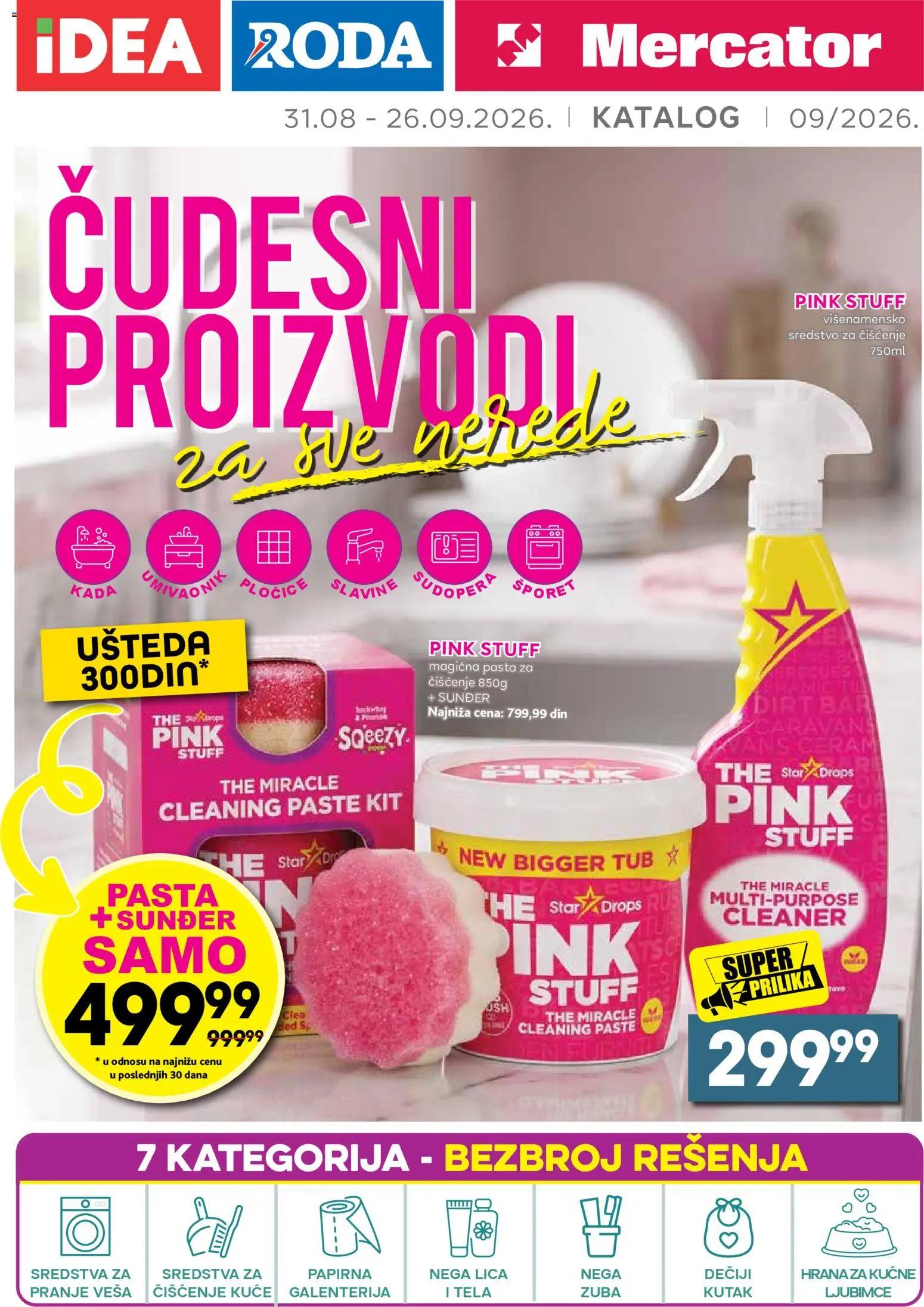 Idea katalog - važi od 31.08.2026 | Strana: 1 | Proizvode: Pasta, Sredstvo za čišćenje, Šporet