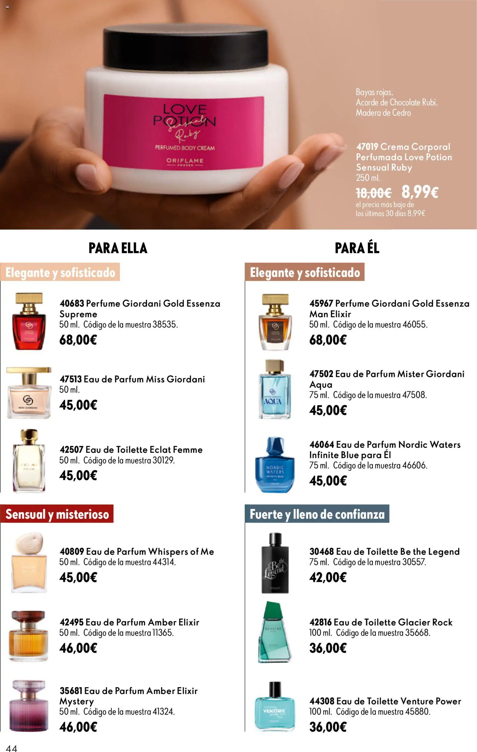 Oriflame - Catálogo Campaña 12 │ válido desde el 26/08/2026 | Página: 44
