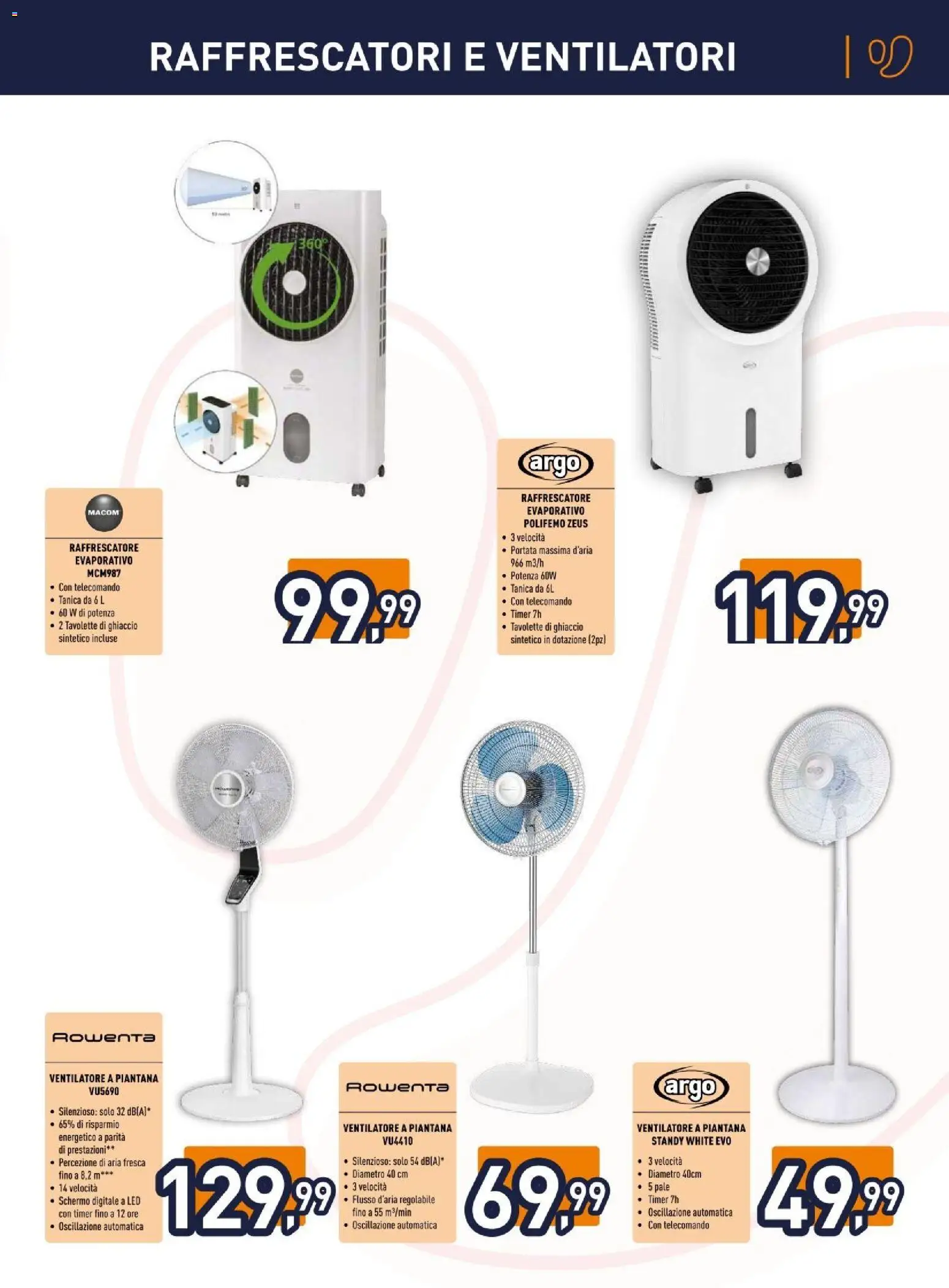 Volantino Unieuro del 11.06.2026 | Pagina: 13 | Prodotti: Schermo, Ventilatore, Telecomando, Tanica