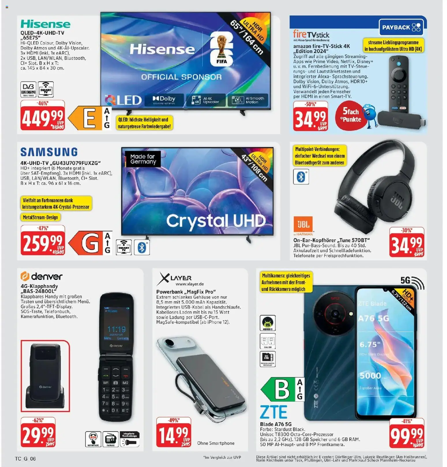 Marktkauf Prospekt Kirchheim (ab 05.10.2026) » Angebote online | Seite: 40 | Produkte: Samsung, Iphone, Powerbank, Fernseher