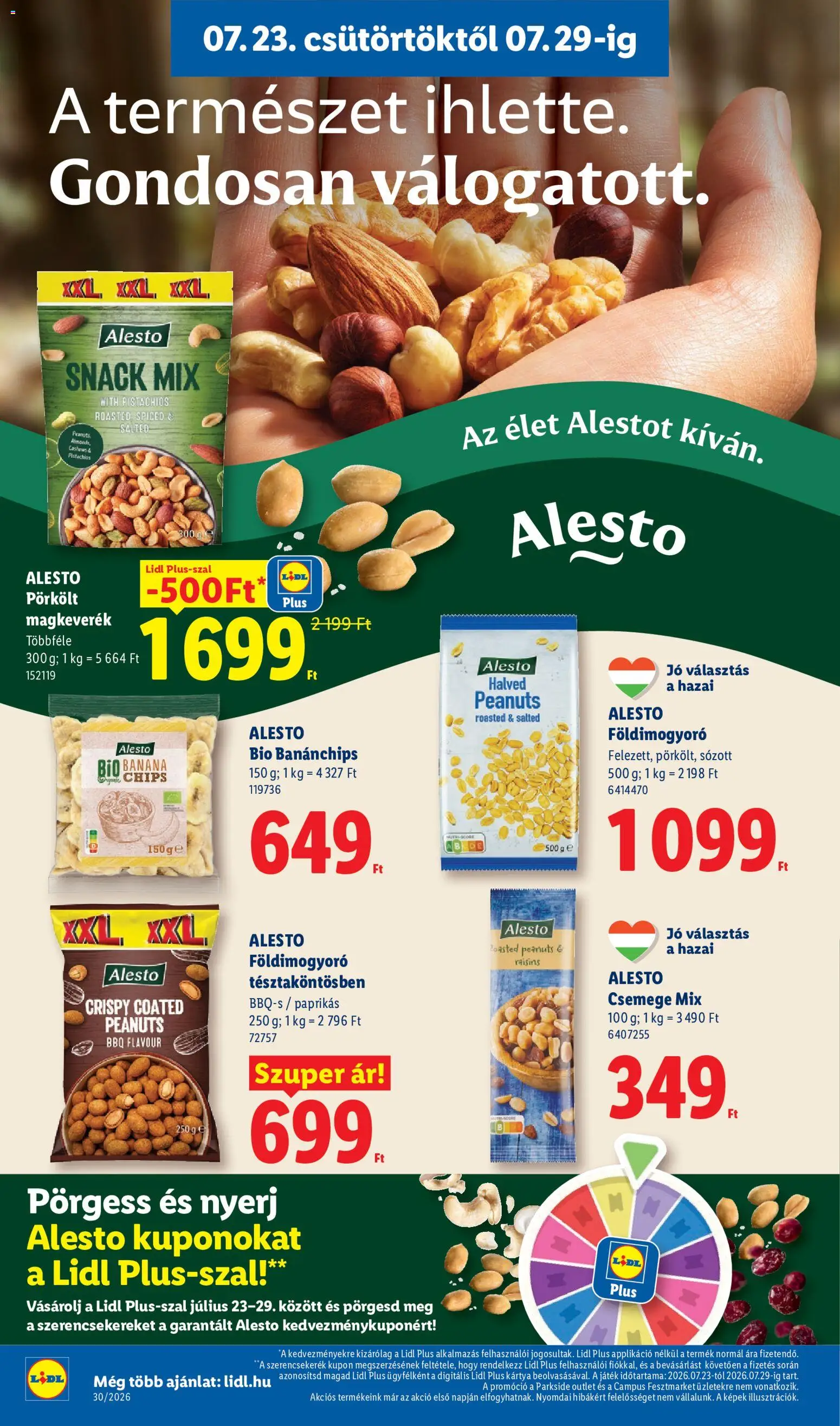 Lidl akciós ujság - amely érvényes a következő dátumtól: 2026.07.23. | Oldal: 26 | Termékek: Parkside, Chips, Játék, Földimogyoró