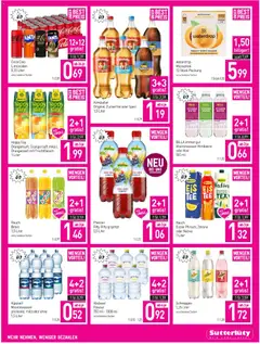 Sutterlüty Flugblatt ab 21.05.2026 gültig | Seite: 13 | Produkte: Wasser, Zitrone, Pfirsich, Tee