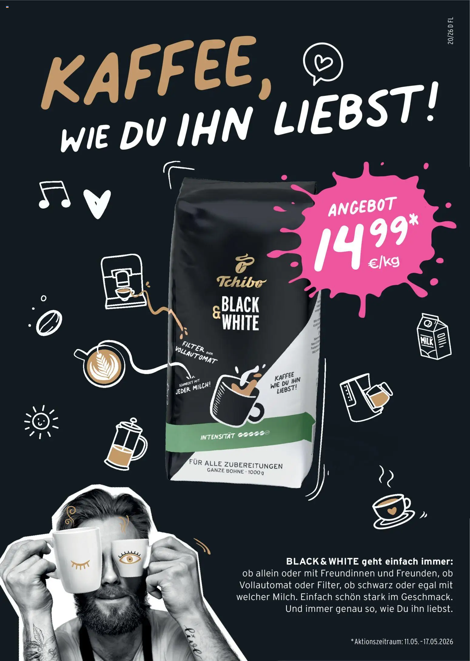 Prospekt Tchibo Anpfiff zum WM-Sommer – gültig ab 13.05.2026 | Seite: 32 | Produkte: Milch, Kaffee