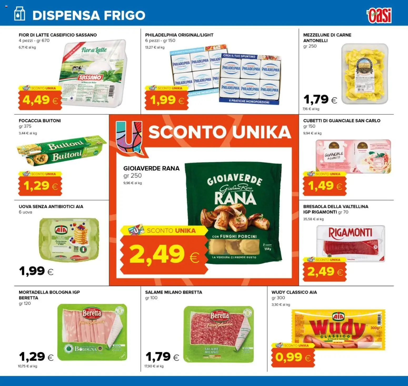 Volantino Oasi del 25/09/2026 | Pagina: 11 | Prodotti: Uova, Bresaola, Carne, Guanciale