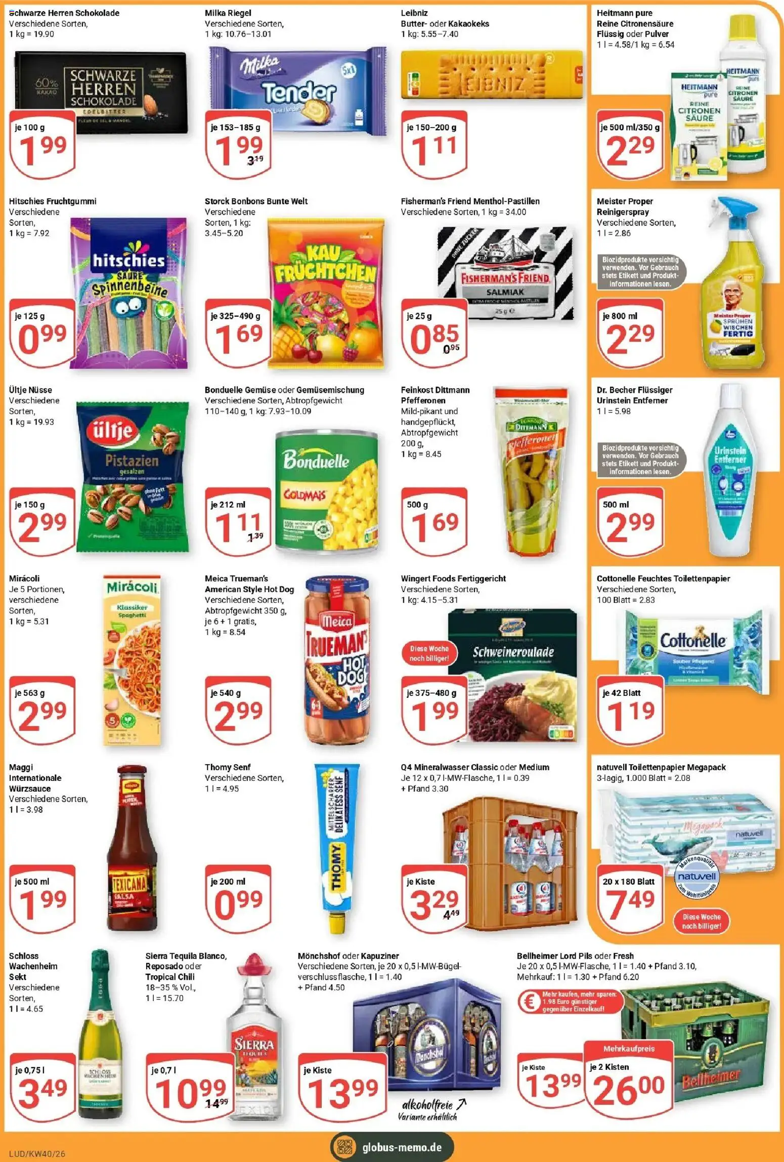 Globus Prospekt Ludwigshafen-Oggersheim (ab 28.09.2026) » Angebote online | Seite: 5 | Produkte: Monchshof, Pils, Meica, Feuchtes Toilettenpapier