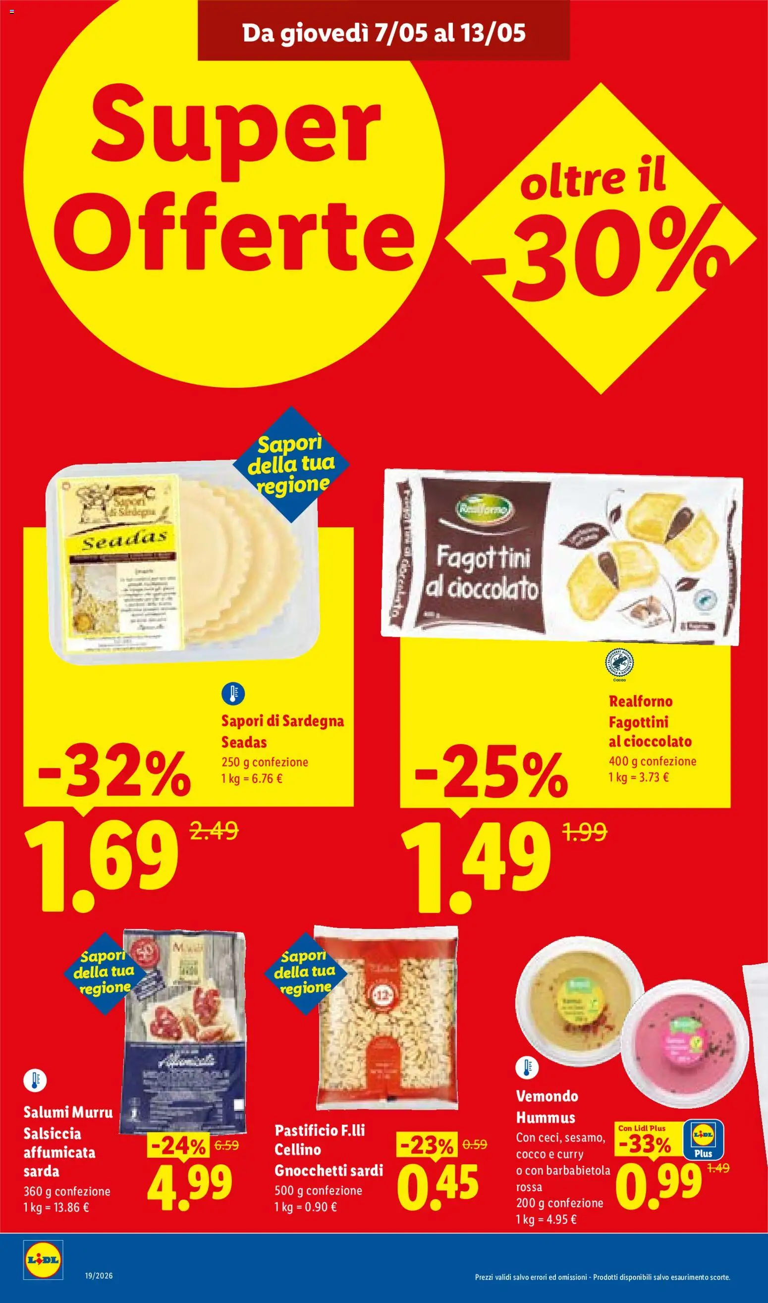 Volantino Lidl del 07.05.2026 | Pagina: 12 | Prodotti: Salsiccia, Barbabietola, Cocco, Gnocchetti