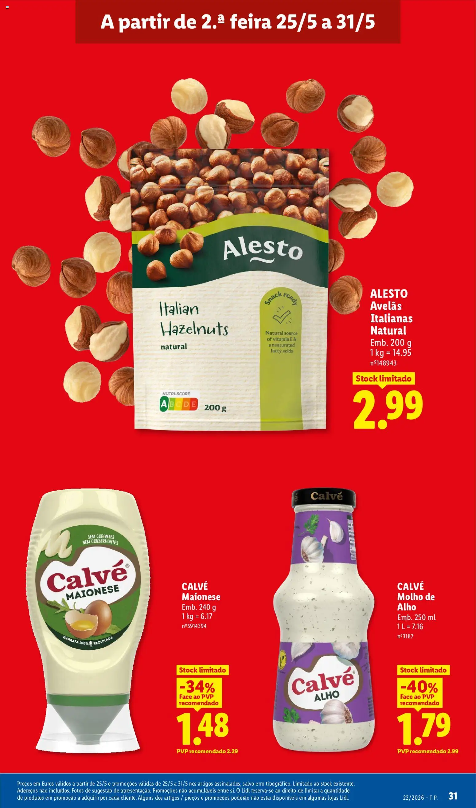 Lidl folheto │ válido de 25.05.2026 | Página: 31 | Produtos: Avelãs, Maionese
