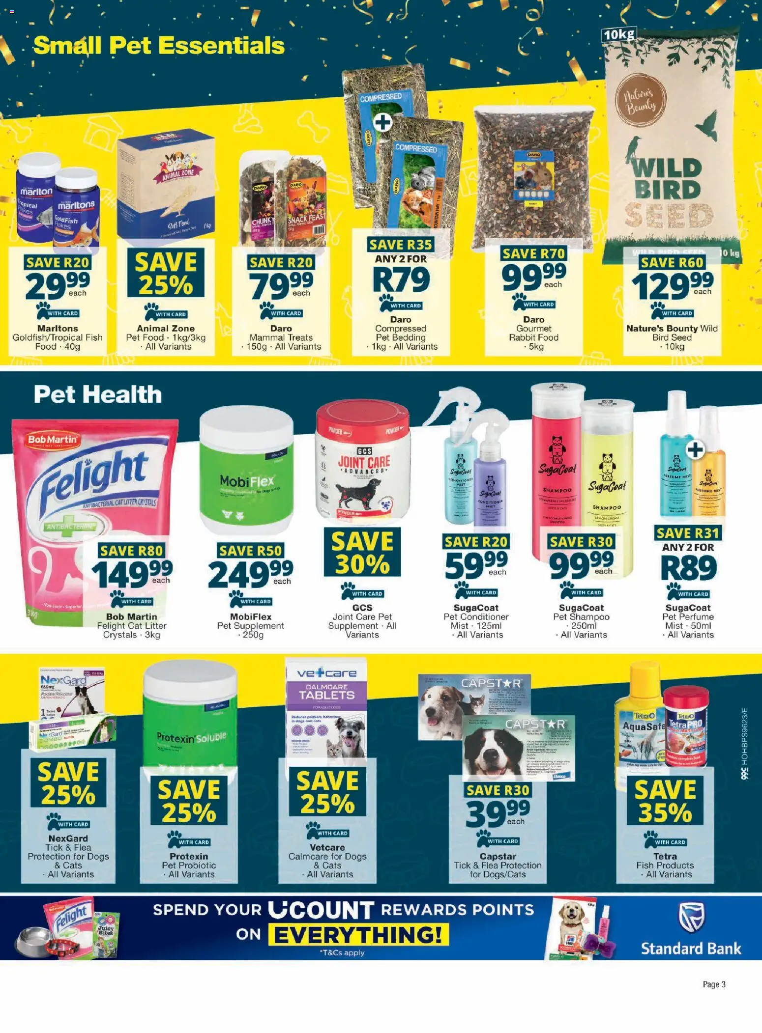 New Checkers catalogue – valid from 28.04.2026 | Page: 3 | Products: Queso de vaca, Powder, Fish, Conditioner