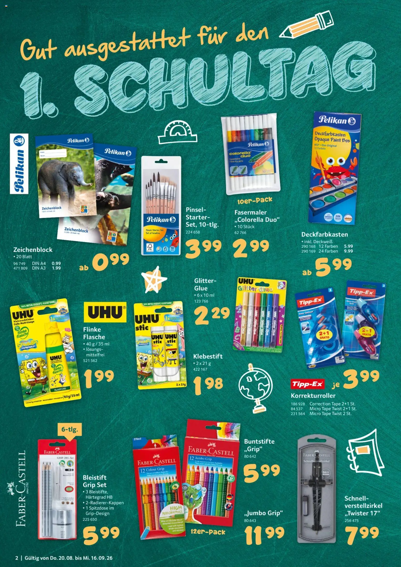 Selgros Schulstart – gültig ab 20.08.2026 | Seite: 2 | Produkte: Box, Pinsel