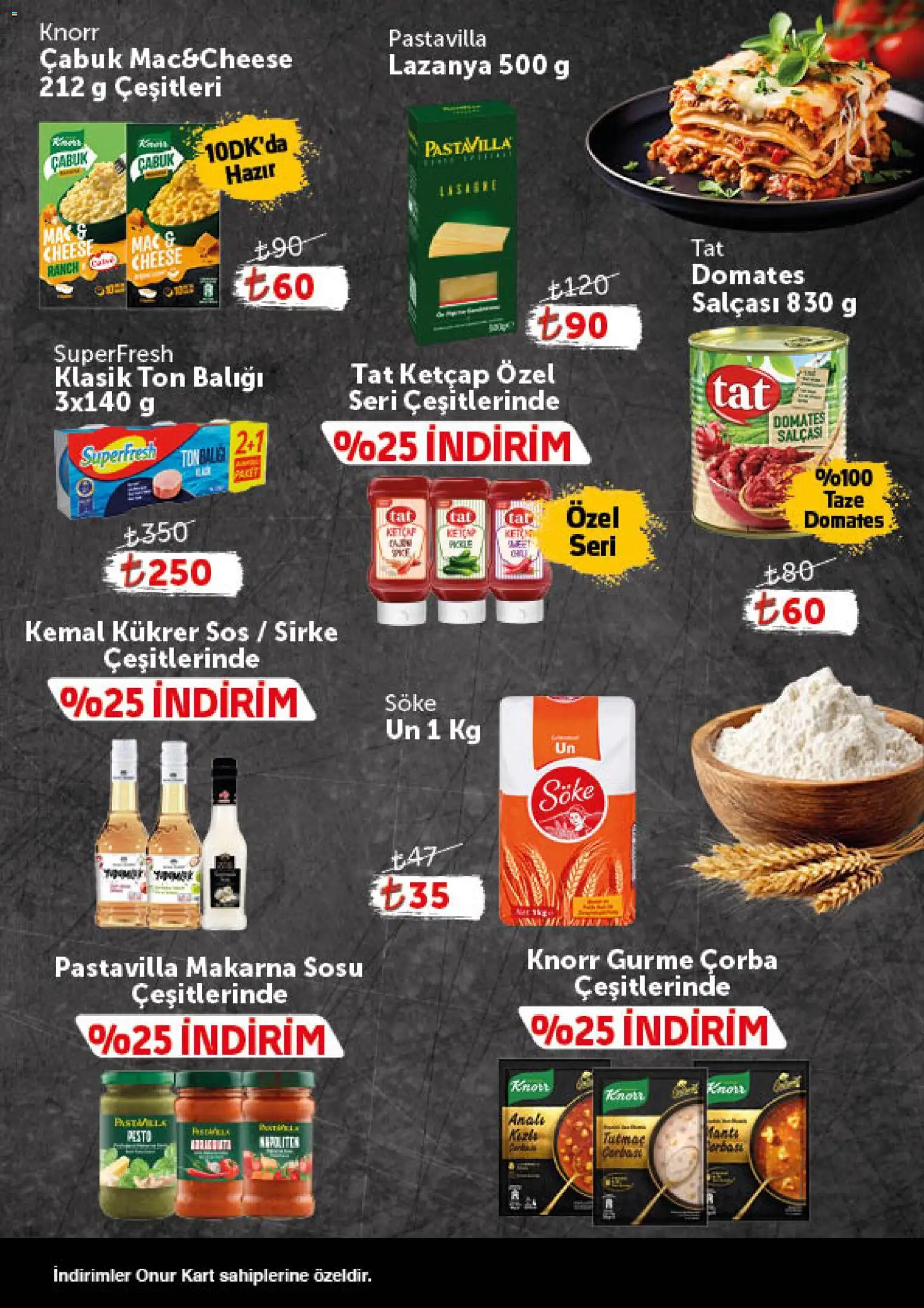 Onur Market - Katalog Gurme - 16.06.2026 tarihinden itibaren geçerlidir | Sayfa: 6 | Ürünler: Domates, Makarna sosu, Ketçap, Sos