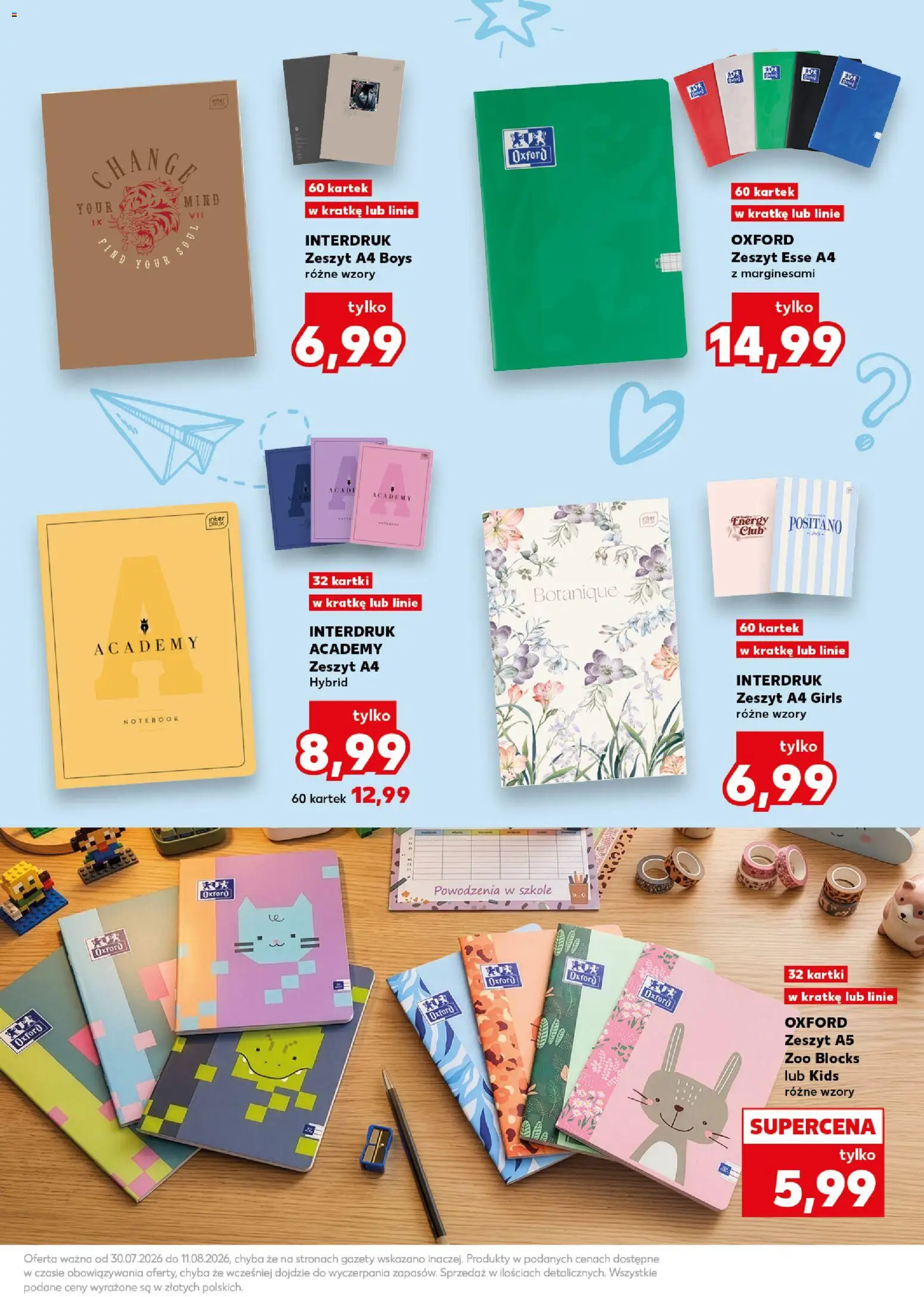 Kaufland Polsko leták - Nowy rok szkolny od 30.07.2026 | Strana: 5 | Produkty: Notebook