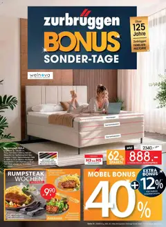 Zurbrüggen - Zurbrüggen: Bonus Sonder-Tage ab 31.07.2026 gültig