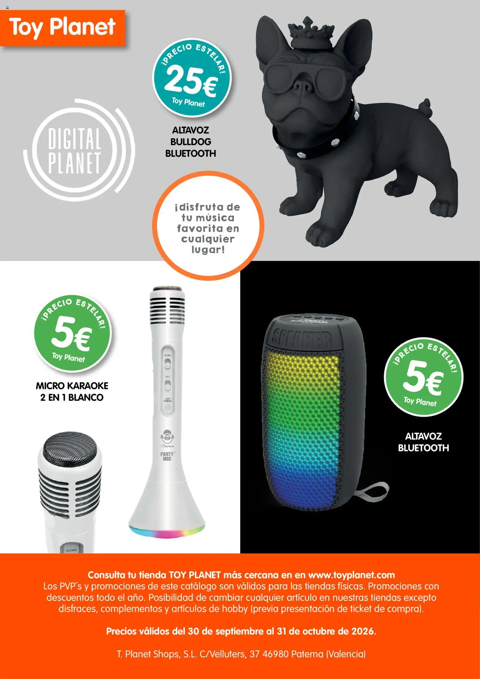 Toy Planet catálogo Precios Estelares │ válido desde el 30/09/2026 | Página: 14 | Productos: Altavoz