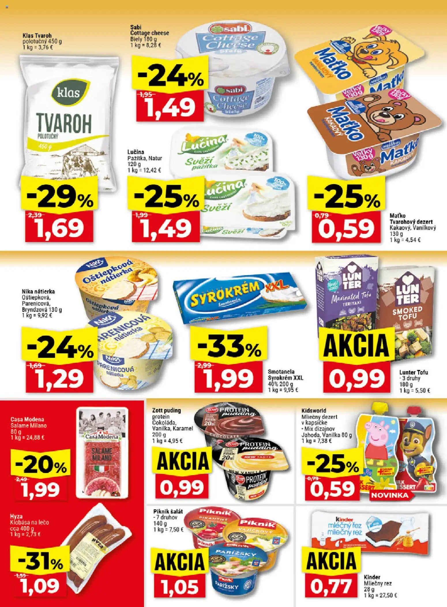 Nové Klas akcie – leták je platný od 26.10.2026 | Strana: 13 | Produkty: Pažítka, Klobása, Šalát, Vanilka
