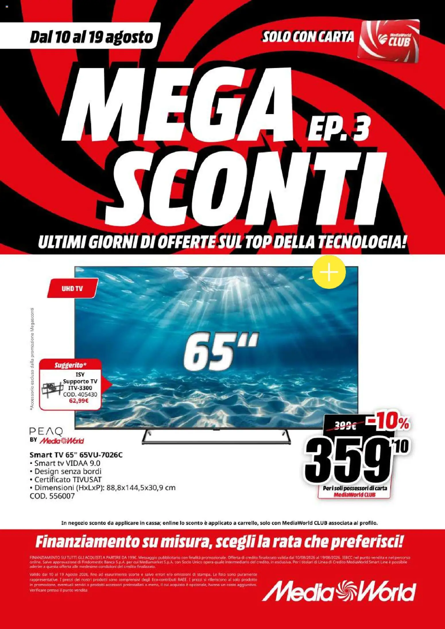 Volantino Media World del 10/08/2026 | Pagina: 25