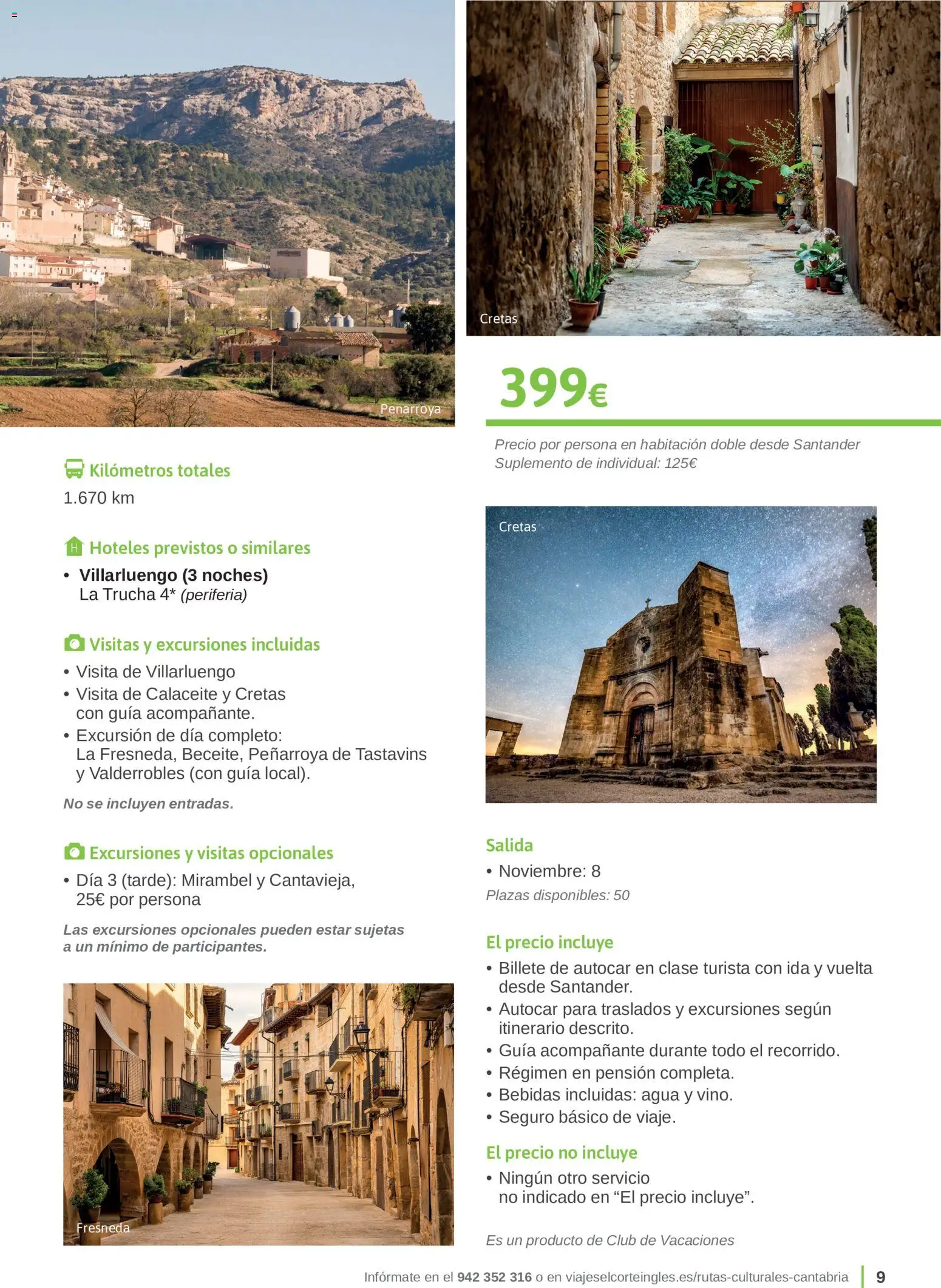 Viajes El Corte Inglés Rutas Culturales Cantabria │ válido desde el 01.05.2026 | Página: 9
