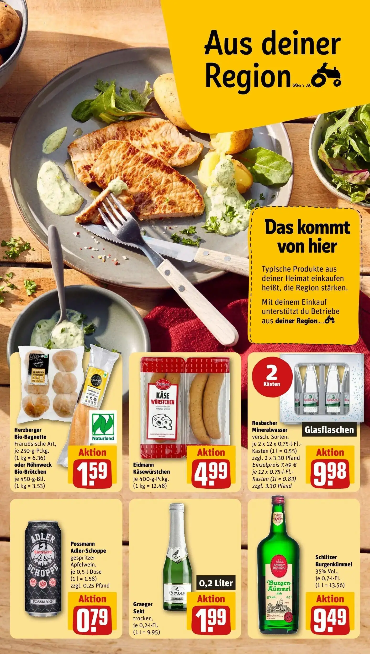 Rewe Prospekt Groß-Umstadt – gültig ab 27.07.2026 | Seite: 5 | Produkte: Käse, Mineralwasser
