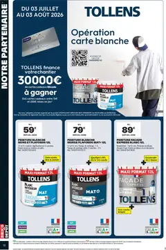 Brico Dépôt - Prévisualisation de Brico Dépôt catalogue valide à partir de 03/07/2026 | Page: 12 | Produits: Peinture Blanche, Couches, Masque