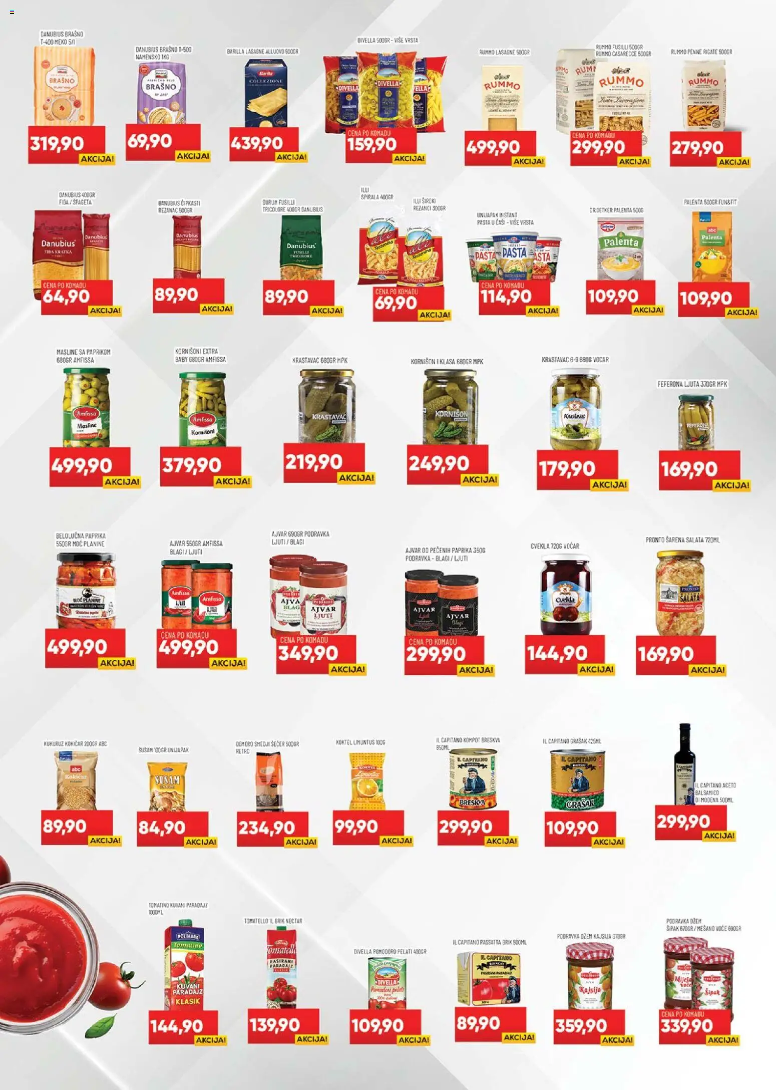 Medius katalog - važi od 07.04.2026 | Strana: 12 | Proizvode: Voće, Cvekla, Barilla, Kompot