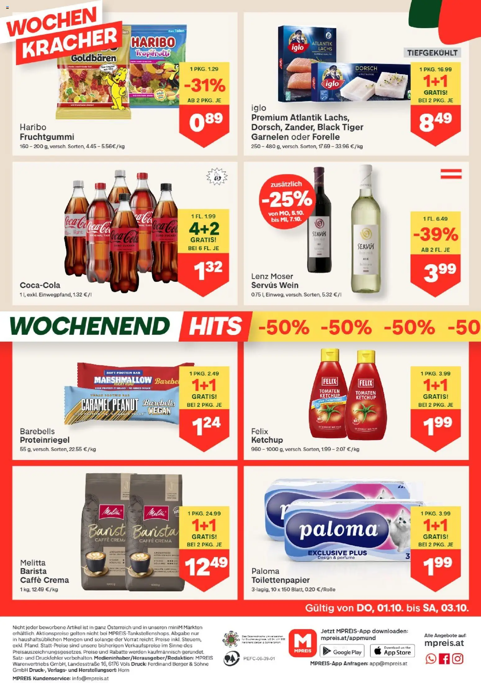 MPREIS Absam gültig ab 01.10.2026 | Seite: 12 | Produkte: Ketchup, Zucker, Wein, Tomaten