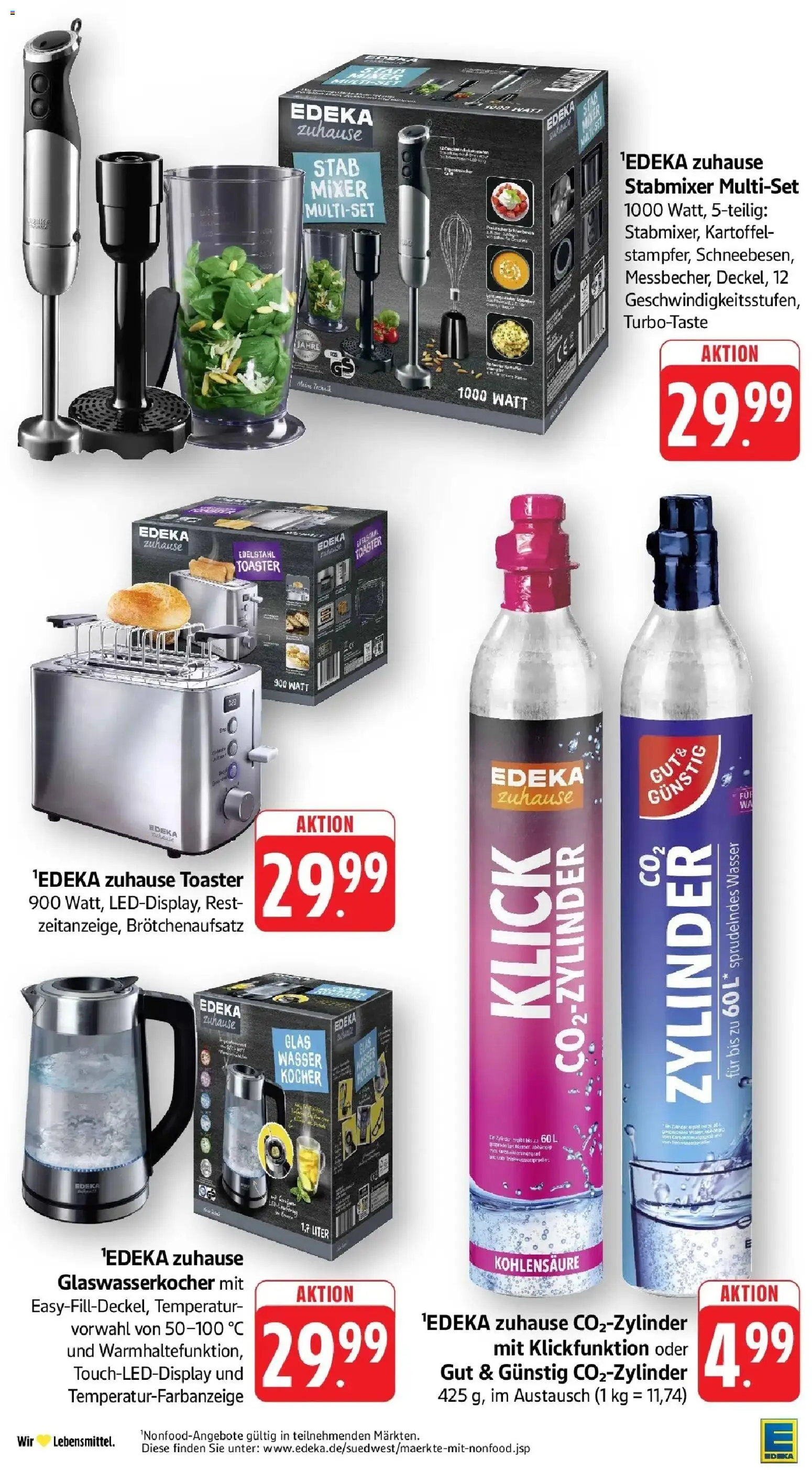 Edeka prospekt Bad Camberg	 – gültig ab 04.05.2026 | Seite: 50 | Produkte: Mixer, Toaster, Kocher, Stabmixer