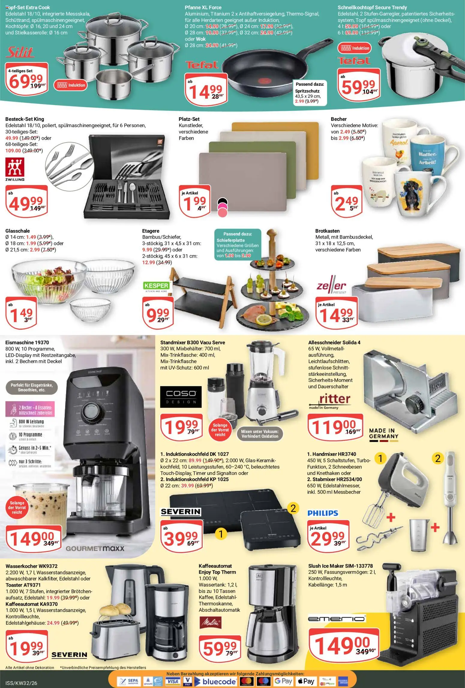 Globus Prospekt – gültig ab 03.08.2026 | Seite: 23 | Produkte: Top, Wasserkocher, Handmixer, Eis