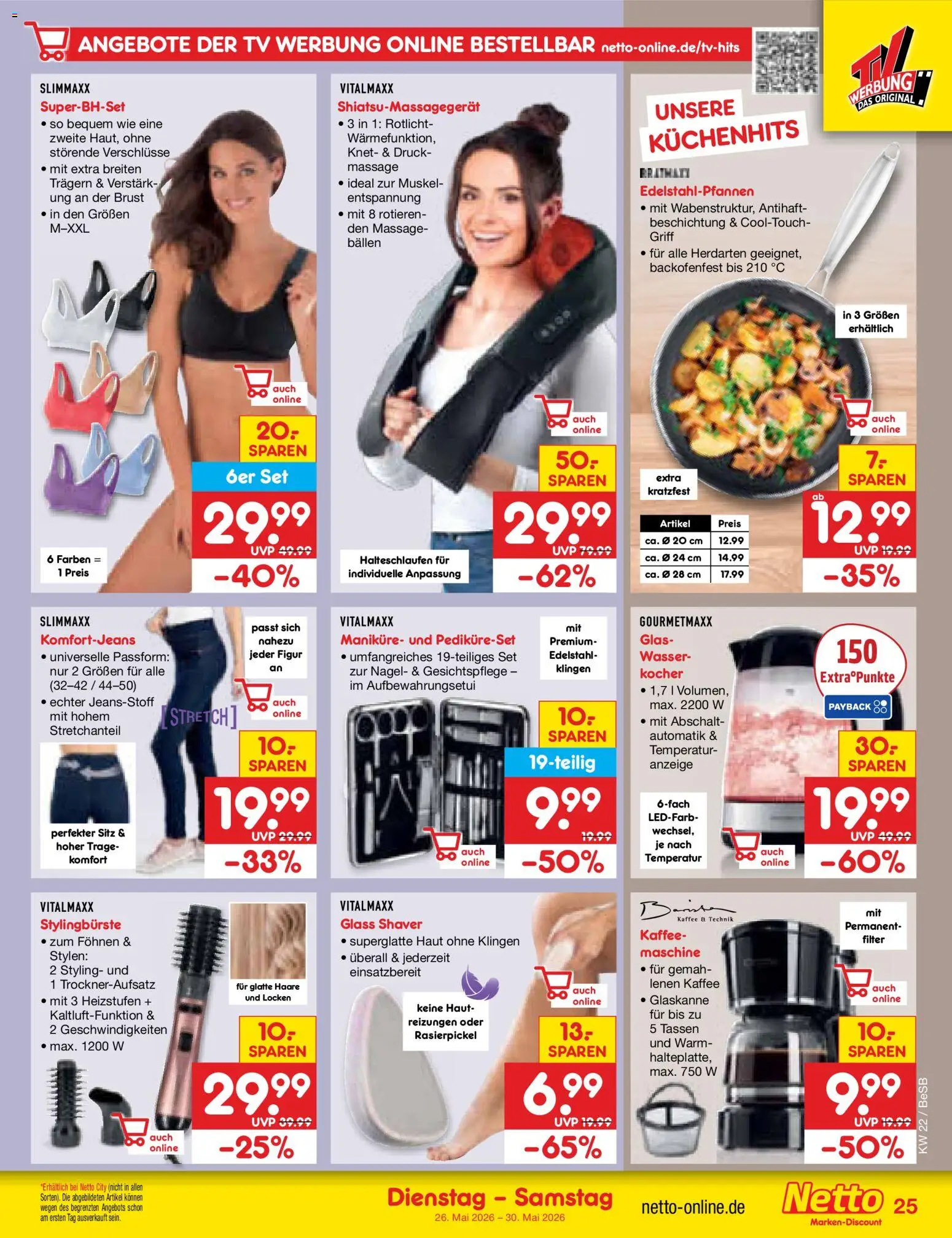 Netto Marken-Discount Prospekt 	 – gültig ab 26.05.2026 | Seite: 31 | Produkte: Kocher, Kaffee, Wasser, TV