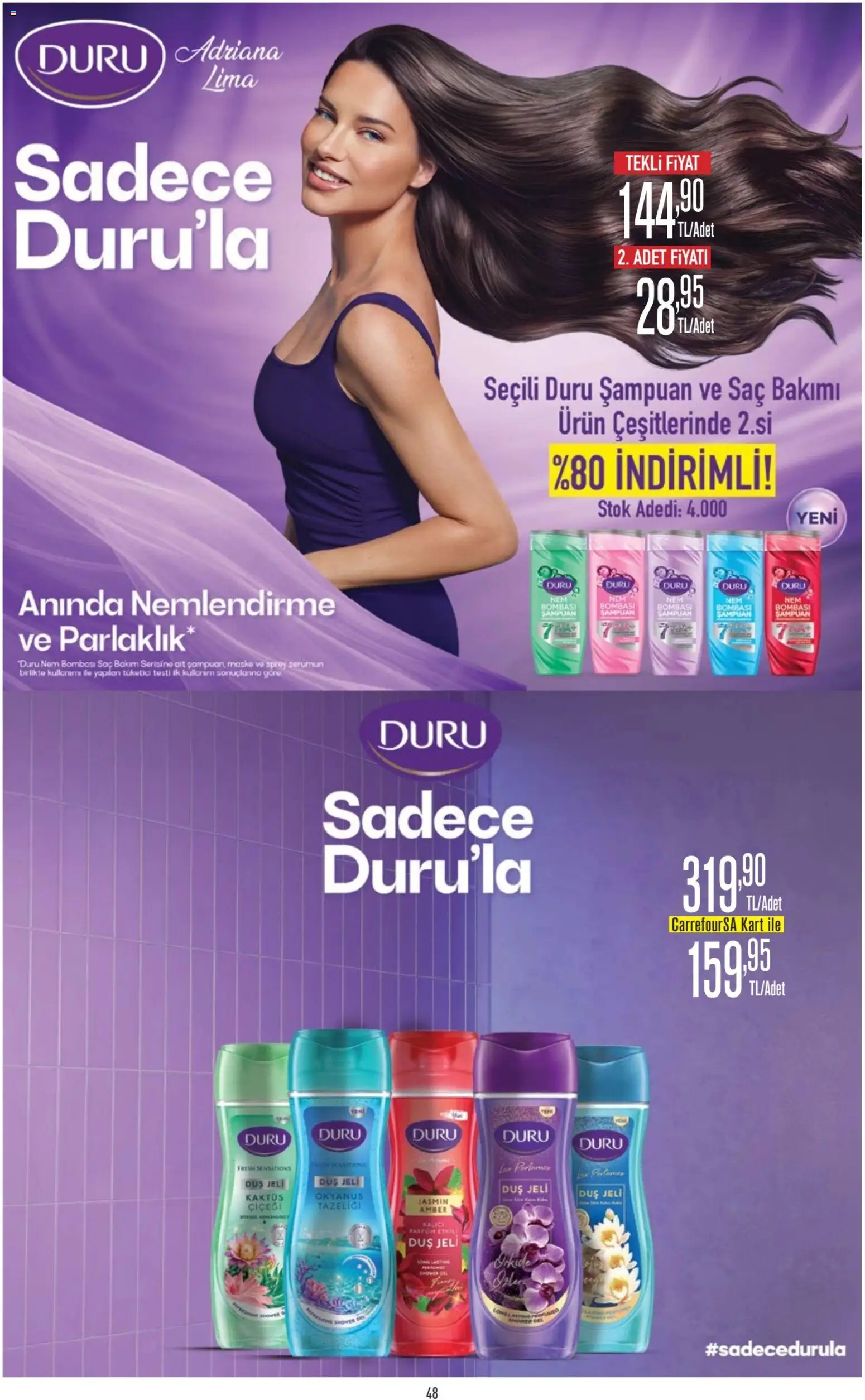 CarrefourSA Katalog - 06 Ağustos 2026 tarihinden itibaren geçerlidir | Sayfa: 48 | Ürünler: Duş, Şampuan, Maske, Duş jeli