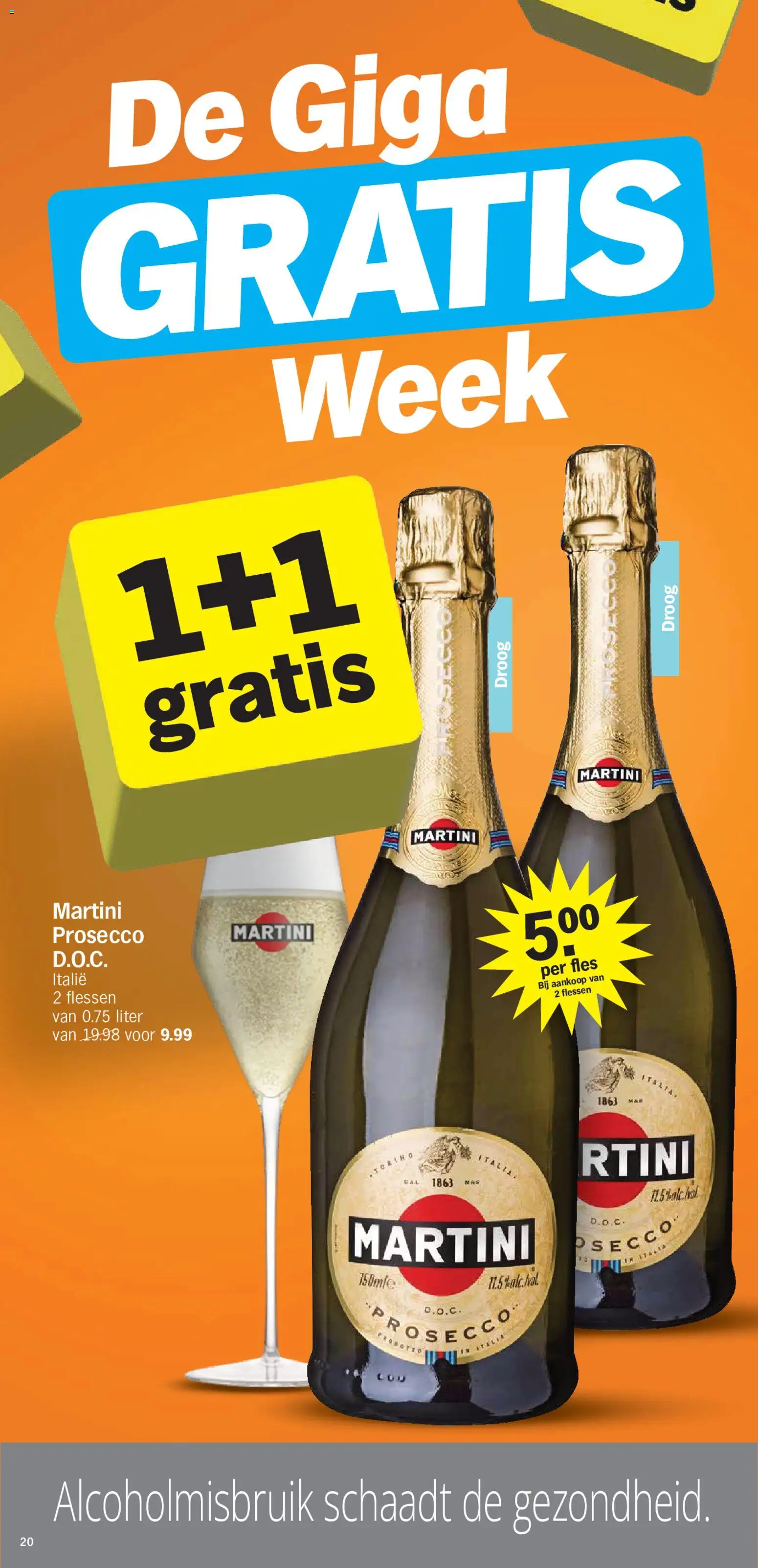{H1} | Pagina: 20 | Producten: Fles, Prosecco, Martini, Martini Prosecco