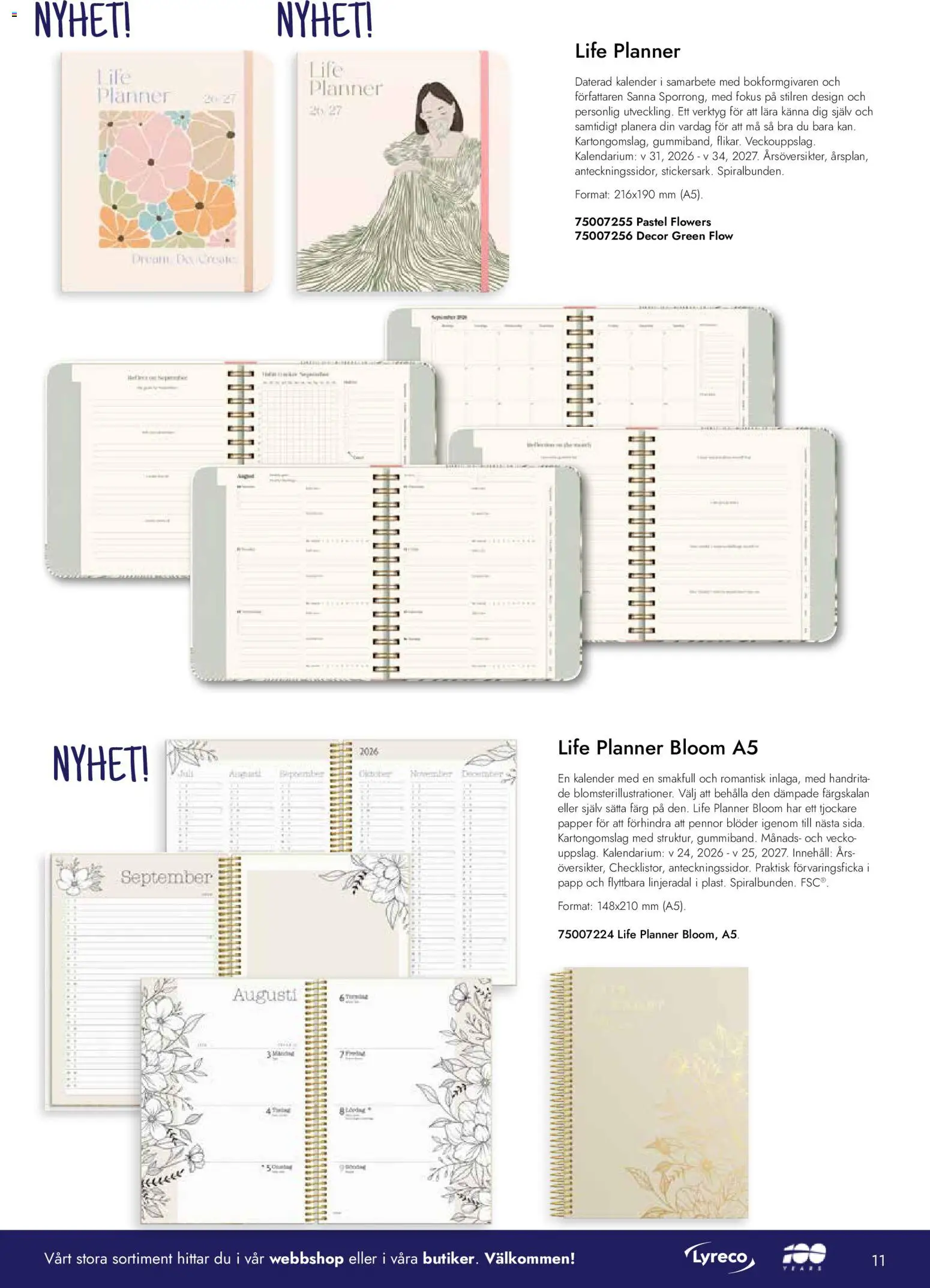 Lyreco reklamblad aktuell från 01.08.2026 | Sida: 11 | Produkter: Papper, Kalender