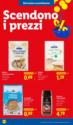 Anteprima del volantino Belbake Farina, di grano tenero tipo 1, 1 kg confezione valido a partire dal 08/01/2026 | Pagina: 26 | Prodotti: Pane, Caffè, Farina, Fiocchi d'avena
