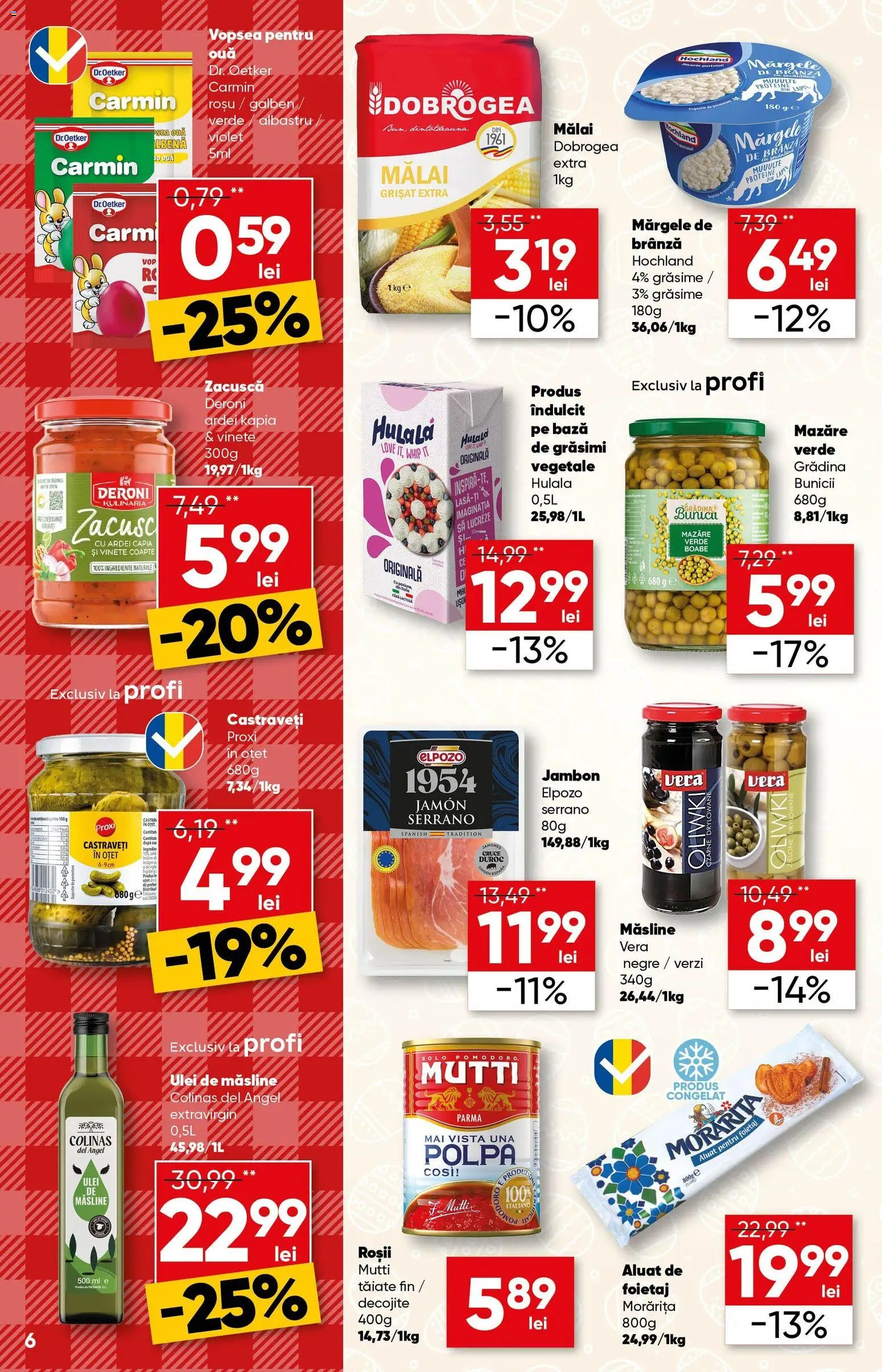 Noul catalog Profi – valabil de la 01.04.2026 | Pagină: 6 | Produse: Foietaj, Măsline, Aluat, Brânză
