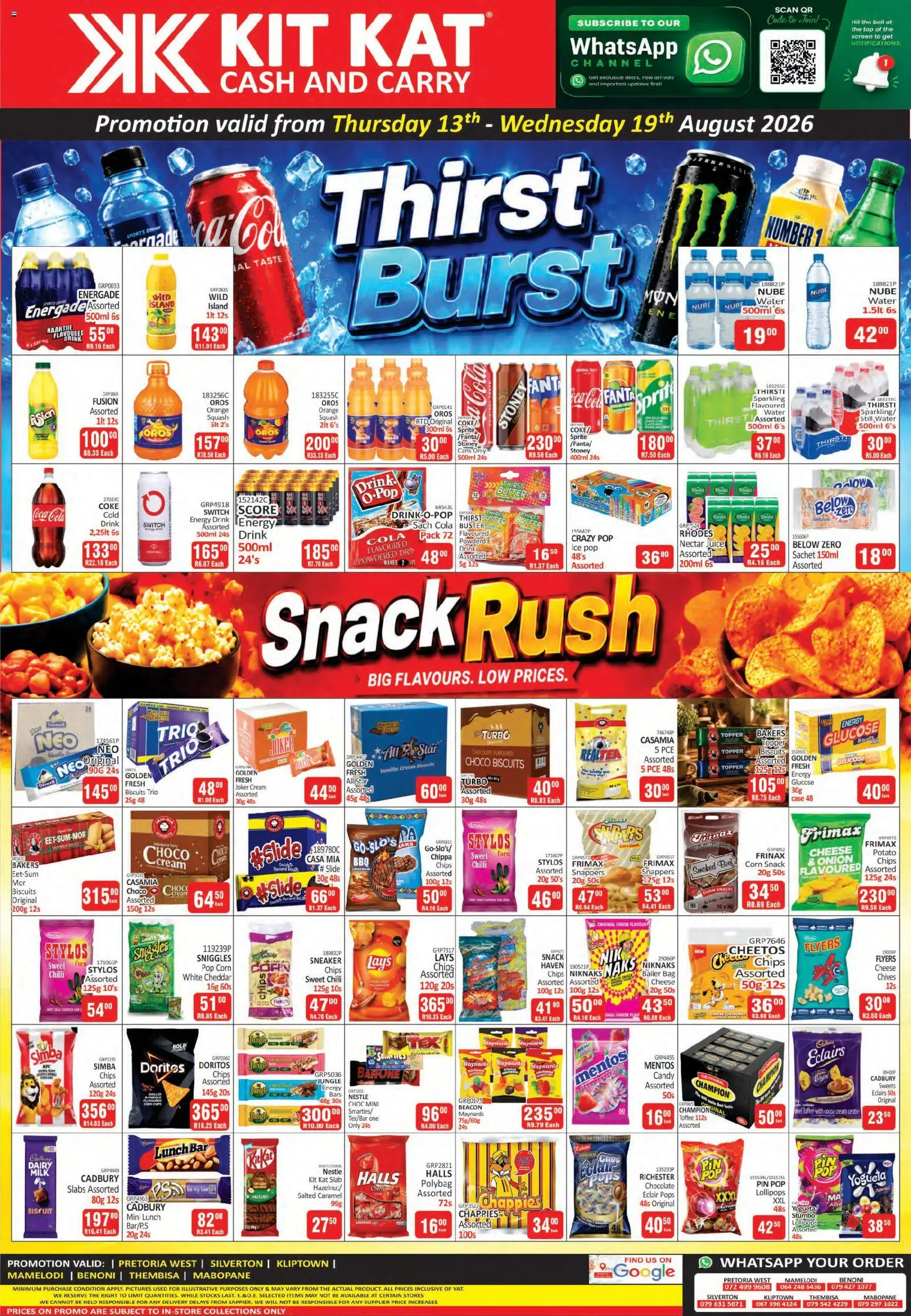 New KIT KAT Cash & Carry catalogue – valid from 13/08/2026 | Page: 2 | Products: Cocoa, Cheese, Fanta, Stoney