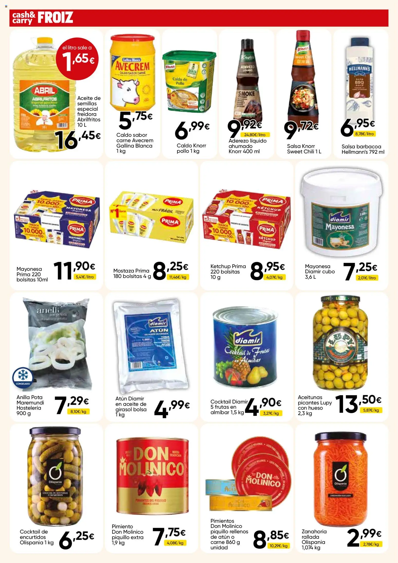 Froiz - Folleto Cash │ válido desde el 15/09/2026 | Página: 12 | Productos: Caldo de pollo, Aceite, Salsa barbacoa, Pollo